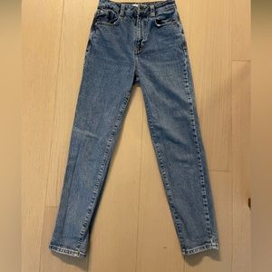 Zara Straight Leg Blue Jeans Size 0